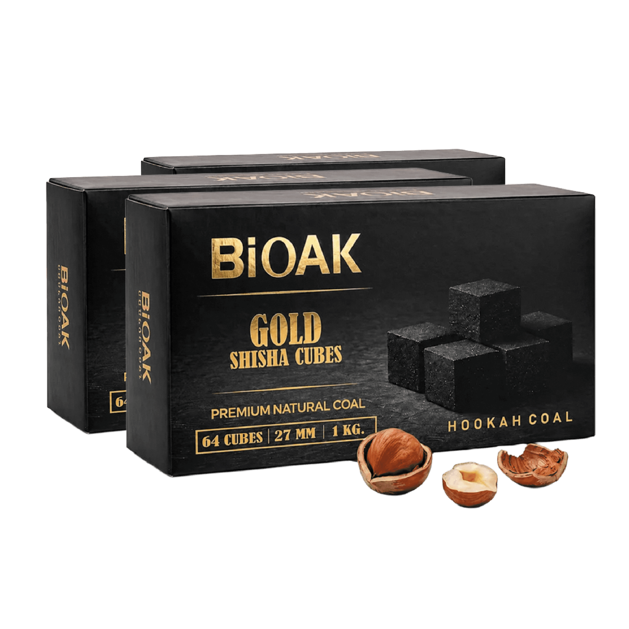 Bioak Gold Shisha Cubes