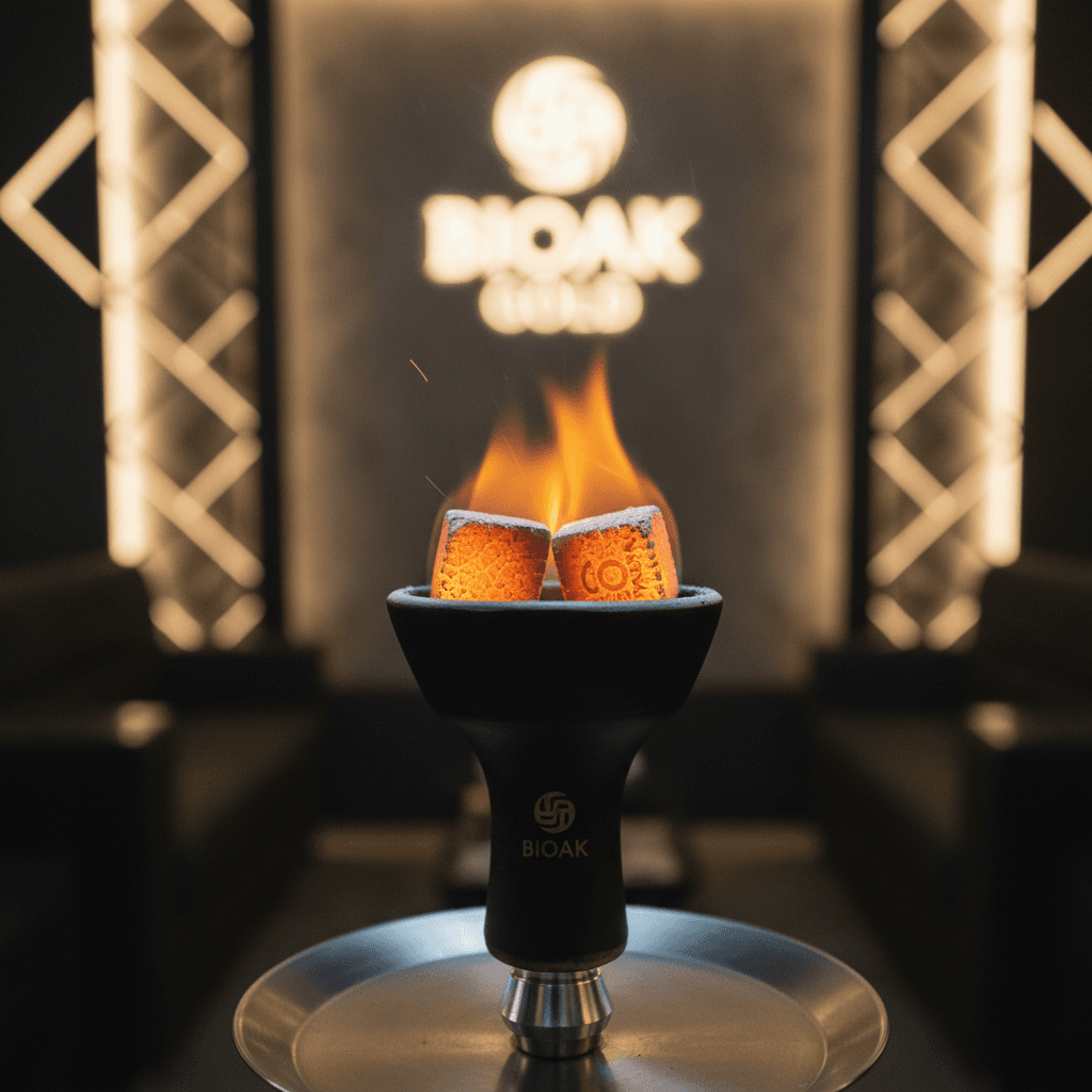 Eco-friendly hazelnut shell charcoal production